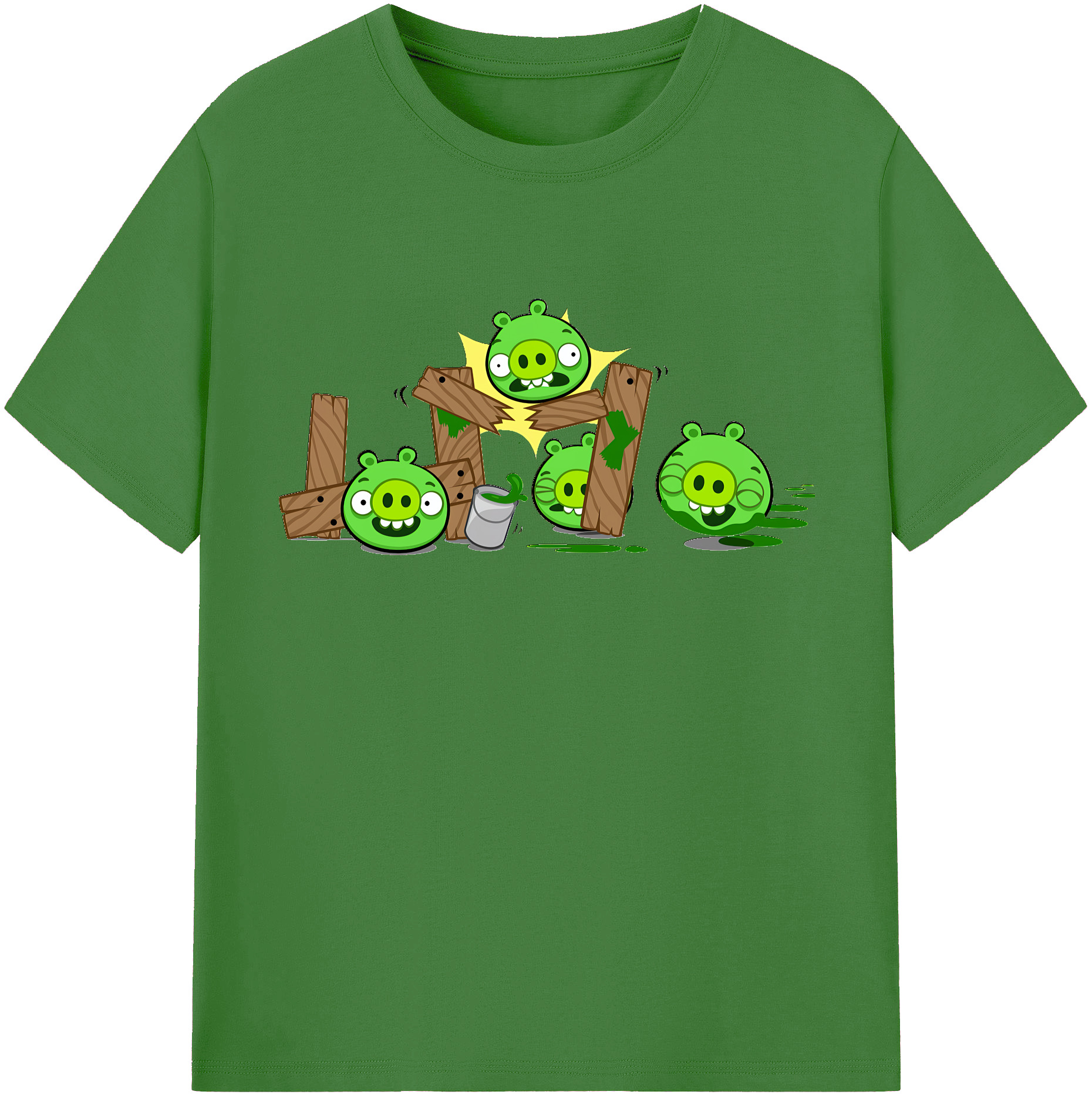 （画像用） Angry Birds アングリーバード レディースカジュアルプリントTシャツ（綿100％）